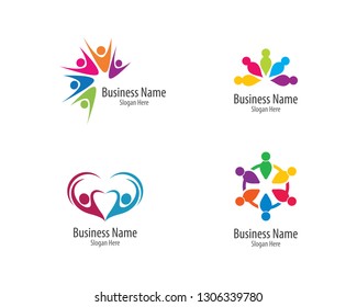 Community logo template illustration