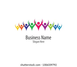 Community logo template illustration