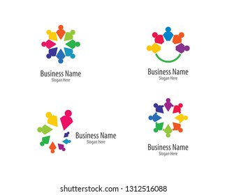 Community logo template illustration