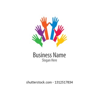 Community logo template illustration