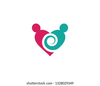 Community logo template illustration
