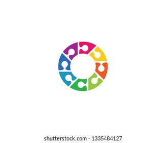 Community logo template illustration