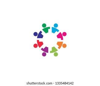 Community logo template illustration