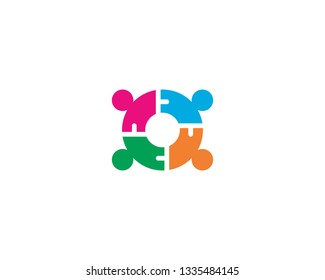 Community logo template illustration
