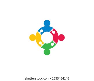 Community logo template illustration