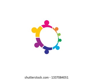 Community logo template illustration