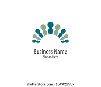 Community logo template illustration