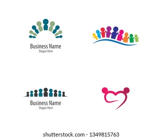 Community logo template illustration