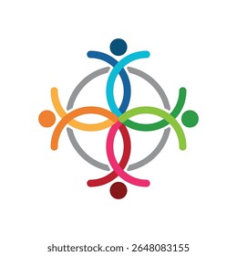 Community  logo template organization colorful icon 
