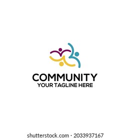 Community logo template vector. Community logo concept vector