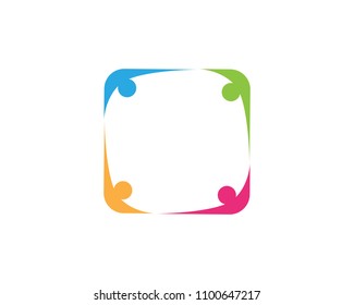 COMMUNITY LOGO TEMPLATE VECTOR ICON