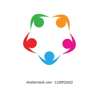 COMMUNITY LOGO TEMPLATE VECTOR ICON