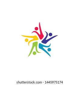 community logo template vector icon design