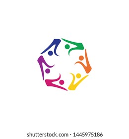 community logo template vector icon design