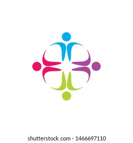 community logo template vector icon design