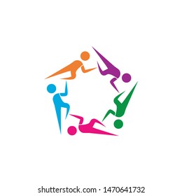 community logo template vector icon design