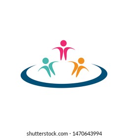 community logo template vector icon design