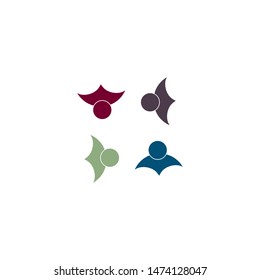 community logo template vector icon design