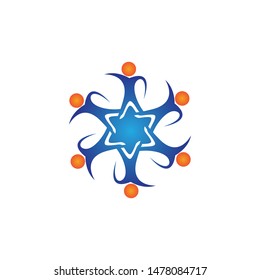 community logo template vector icon design