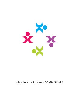 community logo template vector icon design