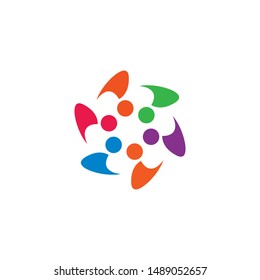 Community logo template vector icon design