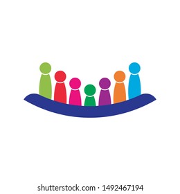 community logo template vector icon design