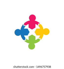 Community logo template vector icon