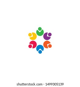 Community logo template vector icon design