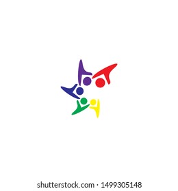 Community logo template vector icon design