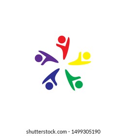 Community logo template vector icon design