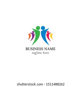 Community logo template vector icon design