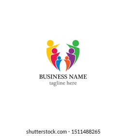 Community logo template vector icon design