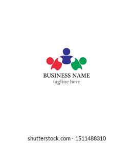 Community logo template vector icon design