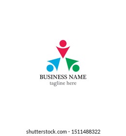 Community logo template vector icon design