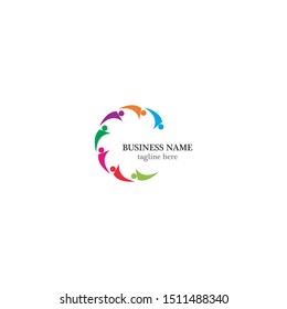 Community logo template vector icon design