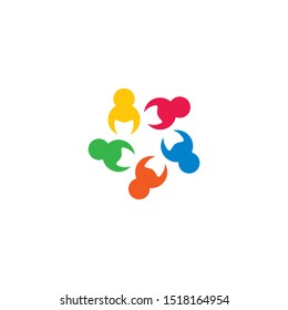 community logo template vector icon design