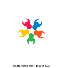 community logo template vector icon design