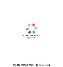 community logo template vector icon design