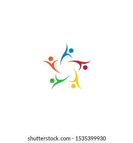 community logo template vector icon design