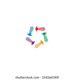 community logo template vector icon design