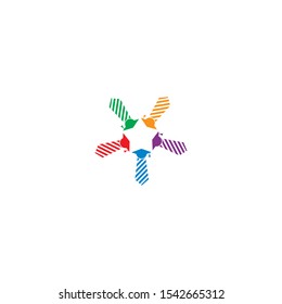 community logo template vector icon design
