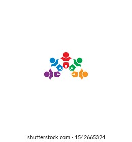 community logo template vector icon design