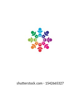 community logo template vector icon design