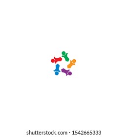 community logo template vector icon design