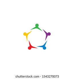 community logo template vector icon design