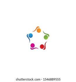 community logo template vector icon design