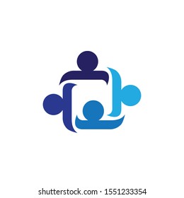 Community logo template vector icon illustration design