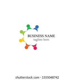 community logo template vector icon design