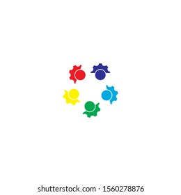 community logo template vector icon design