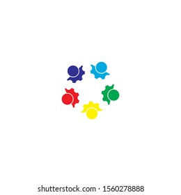 community logo template vector icon design